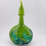 Green Oval Flask with Wizard Stopper