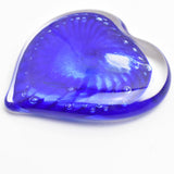 Blue and White Heart Paperweight xi
