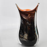 Black and Orange "Cuckoo" Vase