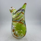 Orange, Green & Black  "Demo" Vase