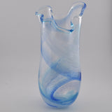 Blue & White Freeform  "Demo" Vase xv