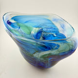 “Abyss” Freeform Open Oval Vase