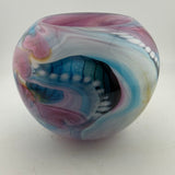 Pink, Blue, Amber and White Journey Rosebowl