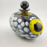 Clown Trigger Fish Black and Yellow Oval Scent Bottle