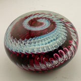 Pink, Pale Blue and White Ammonite" and Bubbles Paperweight xiii