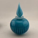 Turquoise Striped Scent Bottle