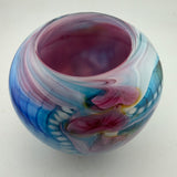 Pink, Blue, Amber and White Journey Rosebowl