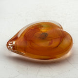 Orange small Heart Paperweight