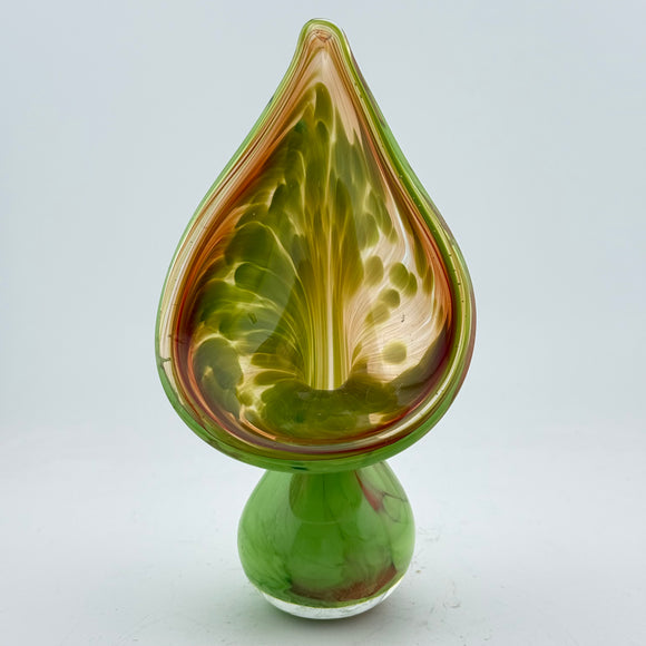 Green and Red Arum Bud Vase