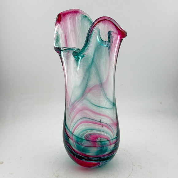 Teal and Pink Freeform  