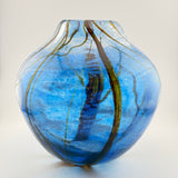 Blue Supermoon Large Round Vase