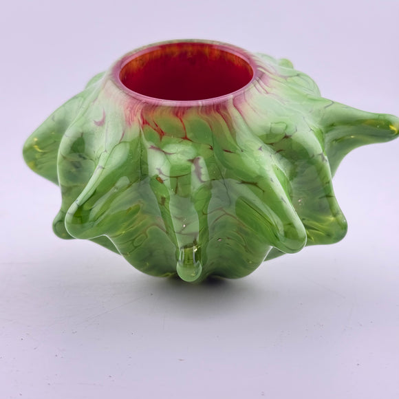 Green and Red Sweet Chestnut Bowl