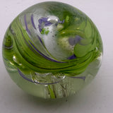 Green and Lilac Paperweight ix