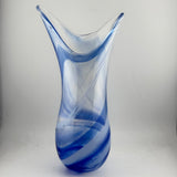 Blue & White Freeform  "Demo" Vase iii