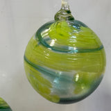 Pair of Green Shades Christmas Baubles i