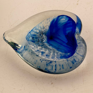 Blue Heart Paperweight