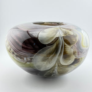 Black, Grey, Green, Amber and White Rosebowl