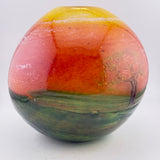 Large Coral Sky Landscape Vase