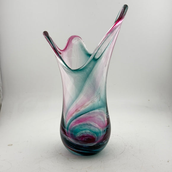 Teal and Pink Freeform  