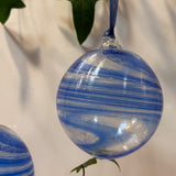 Pair of Blue Shades Christmas Baubles i