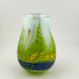 Yellow, Blue and Green “Riverbank”  Posy Vase