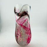 Ruby and Charcoal Freeform  "Demo" Vase lxiii
