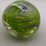 Green and Lilac Paperweight ix