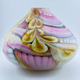 Pink, Jade, Amber and White Journey Vase (slight second)