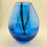 Blue Supermoon Egg Shaped Vase