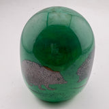 Hedgehog Paperweight in Jade