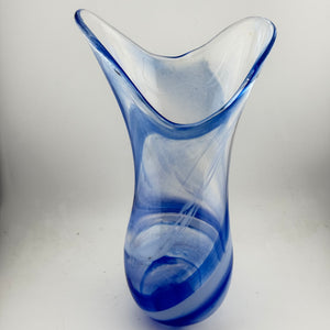 Blue & White Freeform  "Demo" Vase iii