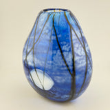 Blue Supermoon Oval Vase