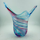 Blue and Pink Freeform  "Demo" Vase iv