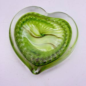 Green Heart Paperweight