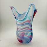 Blue and Pink Freeform  "Demo" Vase iv