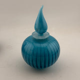 Turquoise Striped Scent Bottle