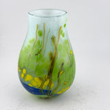 Yellow, Blue and Green “Riverbank”  Posy Vase