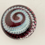 Pink, Pale Blue and White Ammonite" and Bubbles Paperweight xiii