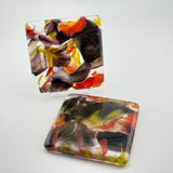 Pair of Cinnabar Moth Coasters ii