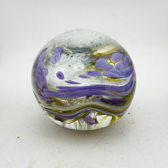 Dusky Green, Lilac and White “demo” Paperweight x