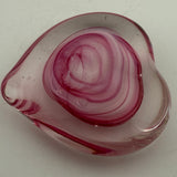 Pink and White Angelwing Heart Paperweight xxiii