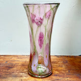 Pink Floral Tall Vase (slight second)