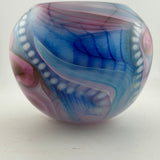 Pink, Blue, Amber and White Journey Rosebowl