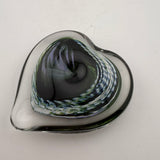 Green, Lilac and White Angelwing Heart Paperweight xvii