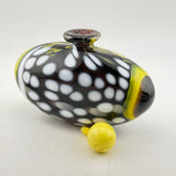 Clown Trigger Fish Black and Yellow Oval Scent Bottle
