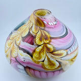 Pink, Jade, Amber and White Journey Vase (slight second)