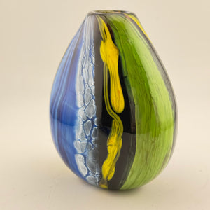 Yellow Icelandic River Oval Vase