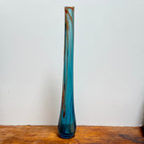Very tall, turquoise, single stem vase (second)