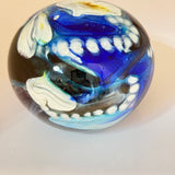 Blue, Turquoise and Amber “Journey”  Paperweight