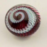 Pink, Pale Blue and White Ammonite" and Bubbles Paperweight xiii